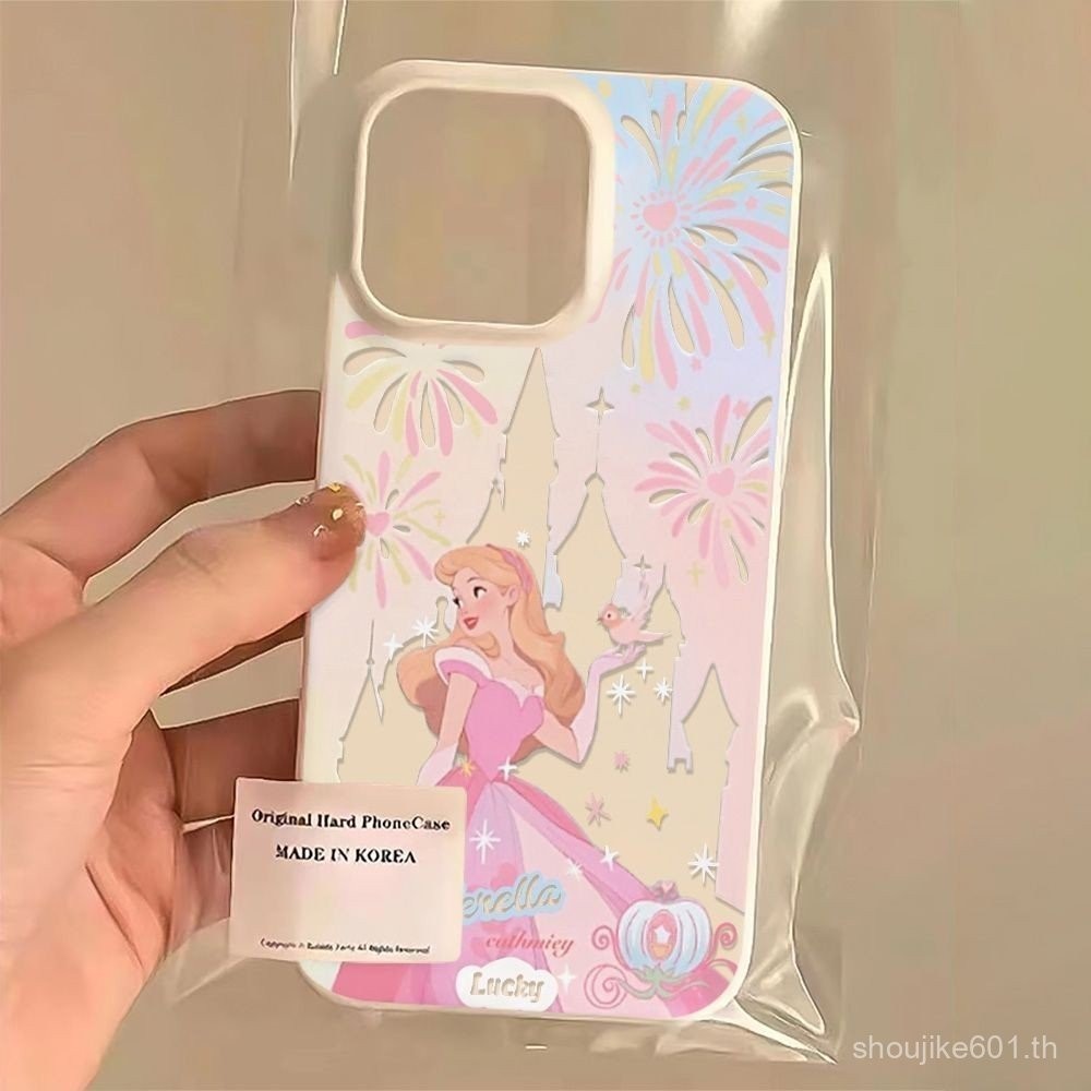 ปราสาทเจ ้ าหญิงสีชมพูเหมาะสําหรับ IPhone 15 14 13 12 11 Plus Xr X Xs Max 13Pro 14Pro 15Pro เคสโทรศัพท ์