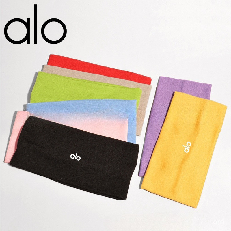 Alo yoga ที ่ คาดผมกีฬา , ที ่ คาดผมดูดซับเหงื ่ อ , ที ่ คาดผมโยคะปีกกว ้ าง Antiperspirant