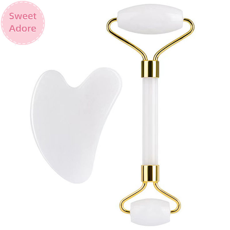Sweetadore Roller Gua sha Board Anti Aging Face Body Massage Beauty Care Slimming Tools TH