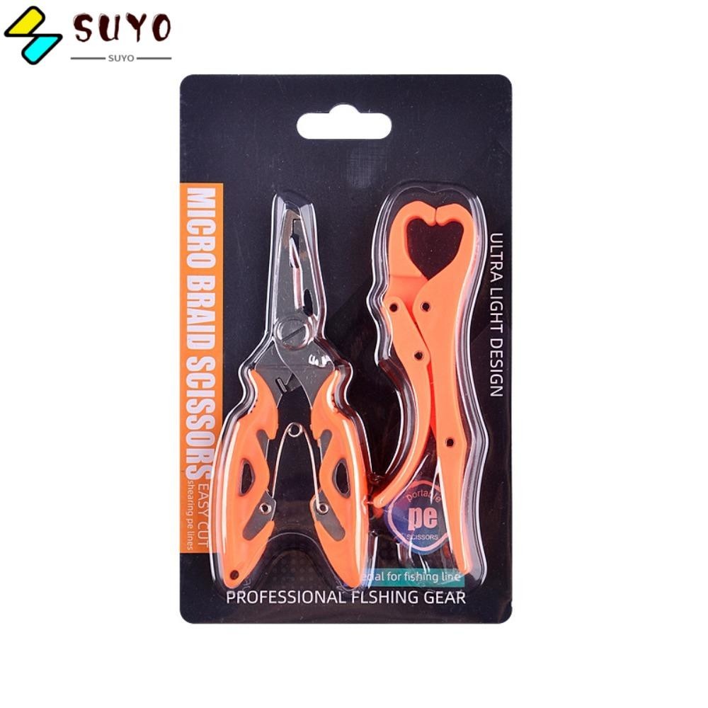 เครื่องตัดสายตกปลา SUYO PE ดีไซน์น้ําหนักเบาเป็นพิเศษ ด้ามจับปากปลาทนทาน โลหะพกพาคุณภาพสูง Grabber ปลาสําหรับผู้ที่ชื่นชอบการตกปลา