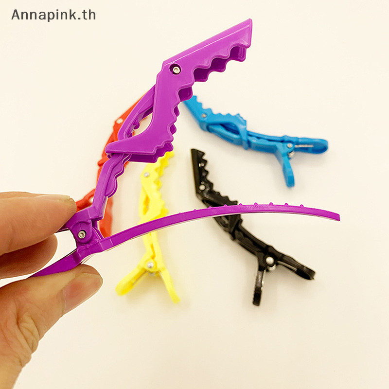 Annapink.th 5/10pcs พลาสติก Hairdressing Clamps Claw ส่วนคลิปจระเข้ตัดผมสําหรับ Salon จัดแต่งทรงผมอุปกรณ์เสริมผม Hairpin EN ราคา ถูกที่สุด ดีลบีเคเค แกลเลอรีภาพที่ 3