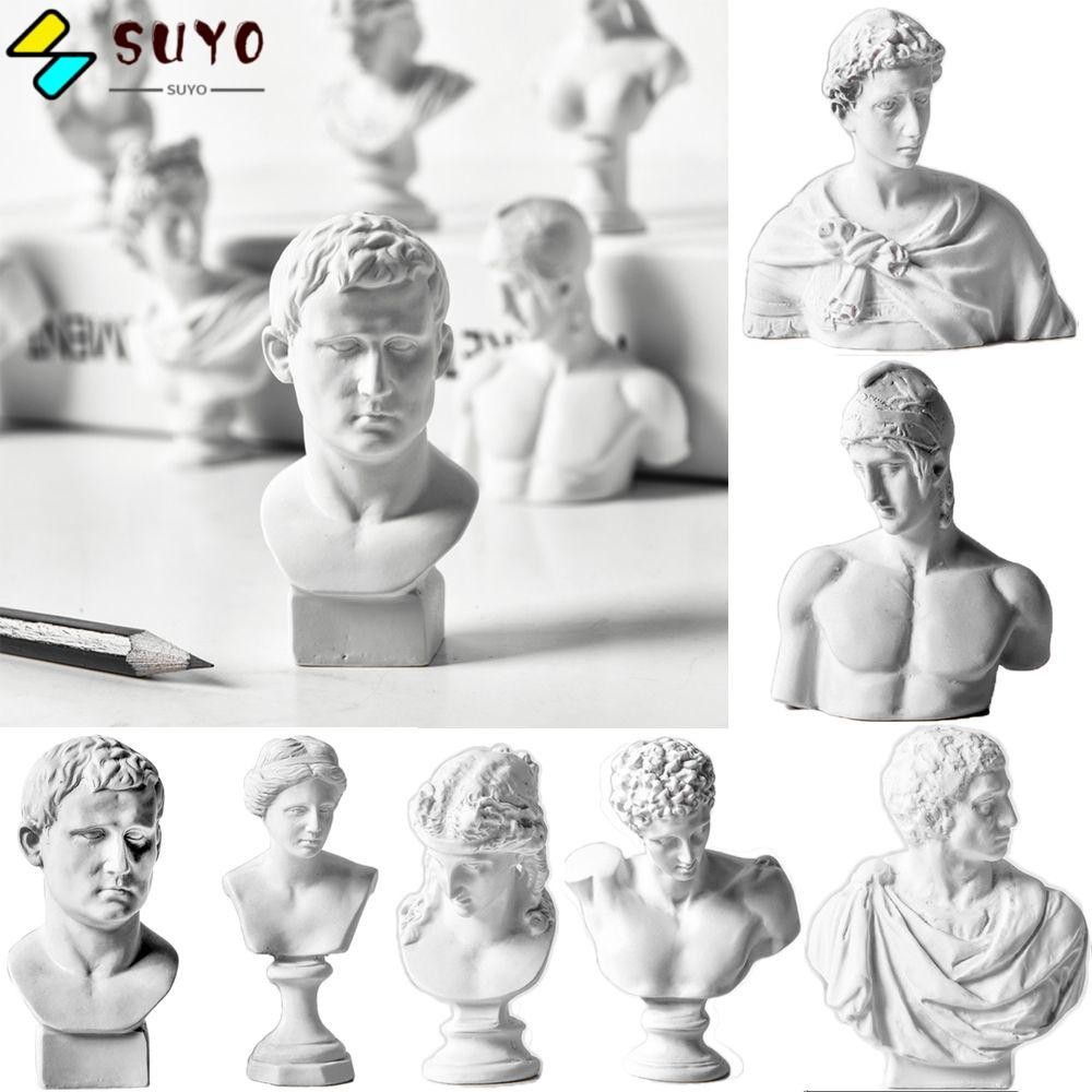 Suyo ยิปซั่มภาพภาพหัตถกรรมตกแต่งบ้านเดสก์ท็อปเครื่องประดับเทพนิยายกรีกหุ่น