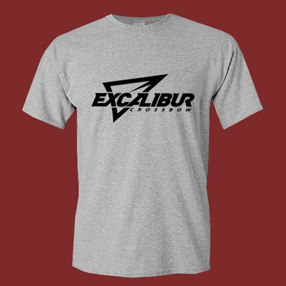 เสื้อยืดสีเทาผู้ชาย Excalibur Crossbow Arrow Archery