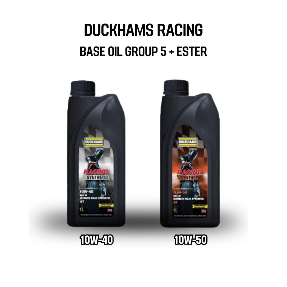 น้ำมันเครื่องดั๊กแฮม DUCKHAMS RACING ขนาด 1 ลิตร สำหรับรถมอเตอร์ไซด์