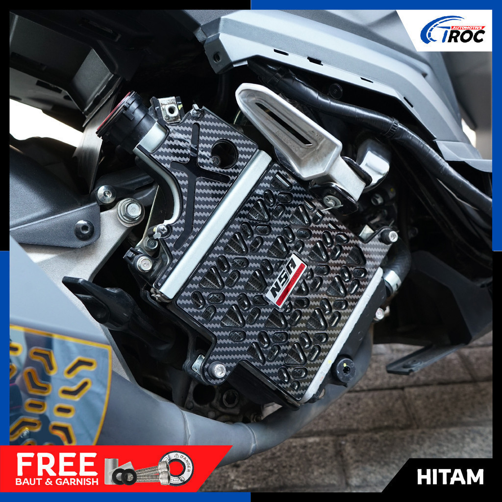 TRIANGLE CARBON SERIES RADIATOR COVER CARBON RADIATOR COVER AEROX PCX NMAX ADV VARIO