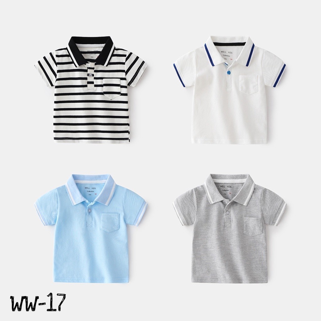 MINIBOO - เสื้อยืดคอปกเด็ก รหัส (WW17)