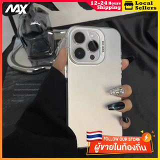 🔥Max🔥 ทีโปรเคสโทรศัพท์ เคสแข็ง  กันรอยกล้อง  สีขาว หรูหรา for  Iphone 11 13 14 Pro Max 12 15 Pro Max XR XS 8 7 Plus