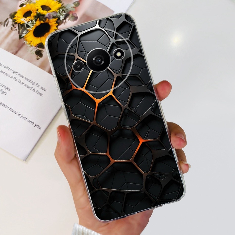 Xiaomi Redmi A3 2024 แฟชั่นมังกรโลหะสไตล์รูปแบบปลอก RedmiA3 4G ซิลิโคนนุ่ม TPU เคสโทรศัพท์ - รูปที่ 5
