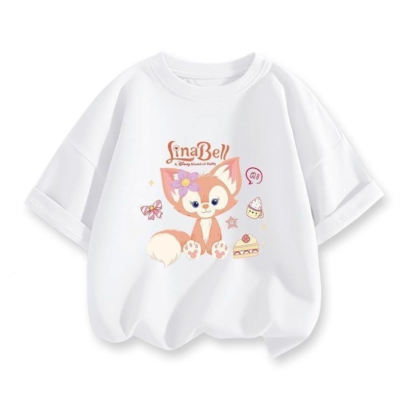 [Jinbo] 100 ~ 160 เสื้อยืดแขนสั้นเด็กผู้หญิง Star Dew Lina Belle เด็กวัยกลางคนฤดูร้อนด้านบน123456789เด็กเสื้อผ้าเด็กเก่าเด็ก