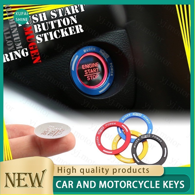 สําหรับ 2016 - 2020 Honda Civic FC Push Start Button Ring Push Button Knob Key Switch Ring Trim Muge