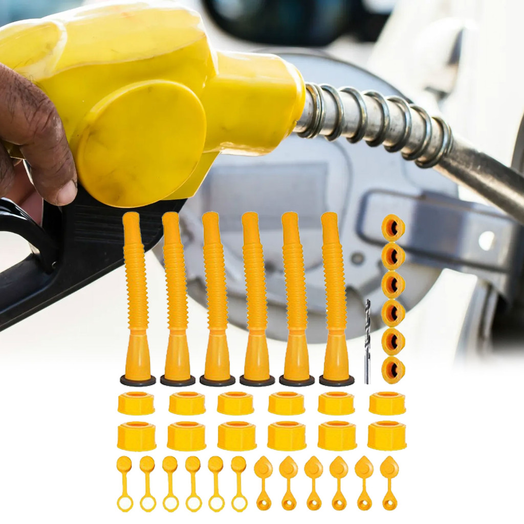 ถูกที่สุด Gas Can Spout Replacement(6 Kit-Yellow), Gas Can Nozzle, Flexible Pour Nozzle