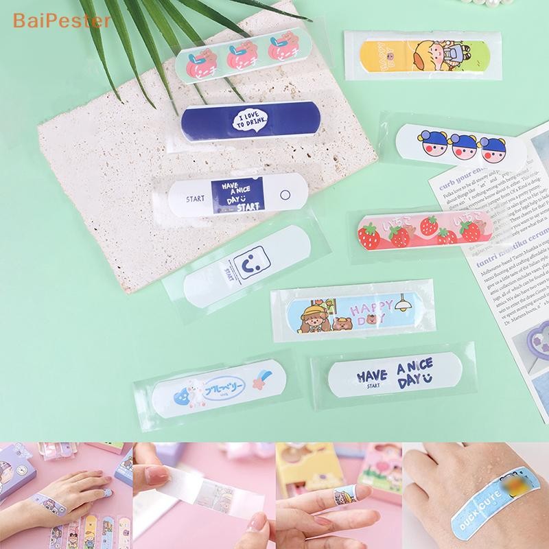 [BaiPester] 20 ชิ้น/กล่องกันน้ํา Band Aid Wound Plaster First Aid ชุดฉุกเฉิน Band Aid สติกเกอร์สําหร