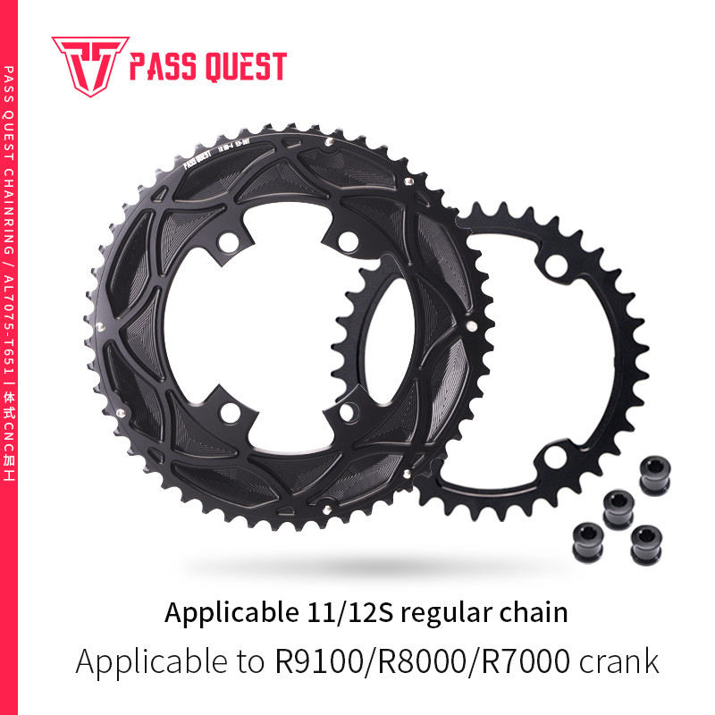 Pass Quest chainring110BCD 2by สําหรับ Ultegra r8000 Shimano Dura ace r9100 105 R7000 เฟืองเพลาข้อเห