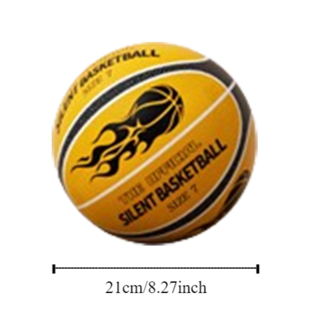 Vortexpulse Indoor Training Quiet Ball, Low Decibel High Elasticity Silent Bouncing Basketball, Impact-Resistant Foam High Density Foam Elastic Practice Ball Playroom
