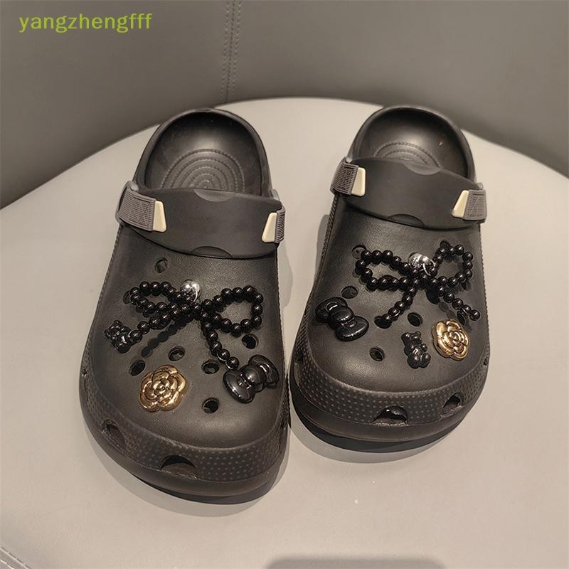 [yangzhengfff] ใหม่ Pearl Bowknot ที่ถอดออกได้รองเท้าหัวเข็มขัดอุปกรณ์เสริมขั้นสูงสไตล์บัลเล่ต์ตกแต่งหัวเข็มขัดน่ารักรองเท้าอุปกรณ์เสริมสําหรับสาวของขวัญ [ใหม่]