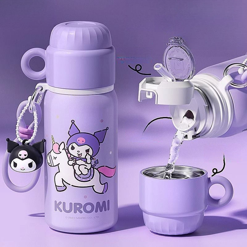 แก้วเก็บความเย็น Disney Kuromi สแตนเลส 316 ราคาสูง สำหรับเด็ก โรงเรียน แก้วน่ารักพิเศษสำหรับเด็กผู้ห