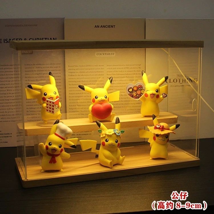 Pokémon Mengmeng Pikachu กล่องตาบอดทำมือ Pokémon ตุ๊กตาลูกเทพ Gift Model ของเล่นวันเกิด
