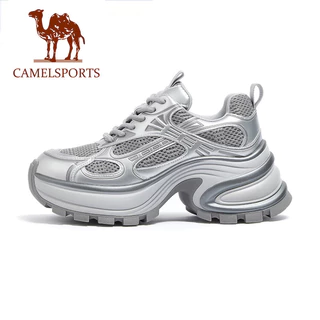 CAMEL SPORTS Thick-Soled Cool Dad Shoes Fashion Casual High-Increasing Sports สําหรับผู้หญิง