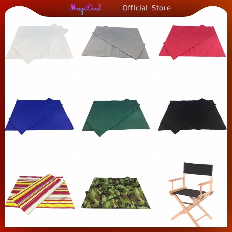 Magideal ผ้ารองนั่งพนักพิงแทนที่สําหรับเก้าอี้สตูลเก้าอี้พับแบบไขว้