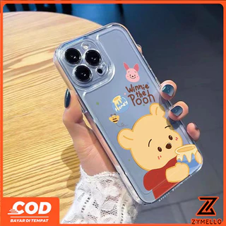 สําหรับ OPPO Reno 16F 15F 14F13F Reno 13 Pro V70 Y05 A6 PRO A6X A3 A5X A5 5G A3X A5 PRO A3 PRO V60 LITE V50 Y04 Y29 เคสโทรศัพท์ TPU หมีพูห์น่ารักการ์ตูน