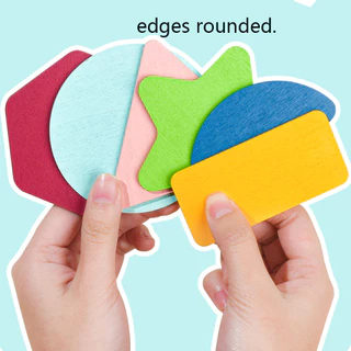 เด็ก Montessori ปริศนาไม้ 3D จิ๊กซอว์เกม Tangram Stick เรขาคณิตแหวนรูปร่างการจับคู่เด็ก Early ของเล่นเพื่อการศึกษา