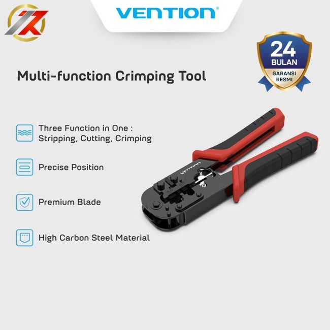 VENTION KEDB0 CRIMPING TOOL MULTI FUNCTION CRIMPING เครื่องมือคีม 4P/6P/8P RJ45 - KED