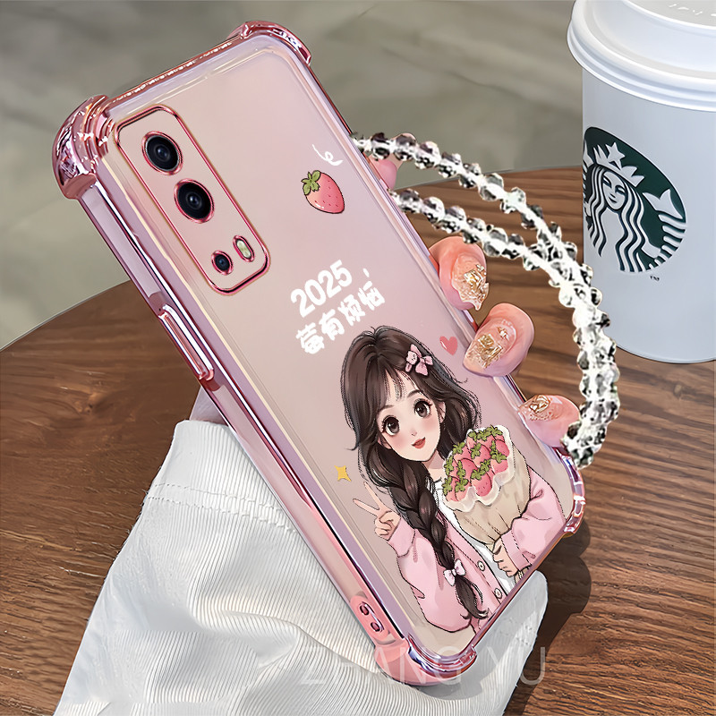 เคส VIVO Y72 Y76 Y76S 5G เคสโทรศัพท์สําหรับซิลิโคนใหม่สี่มุมป้องกันการตก MFN