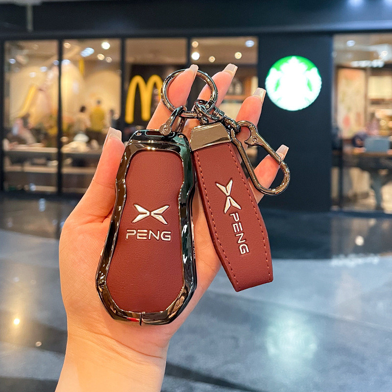 ใช้ได้กับเคสกุญแจ XPENG X9 G6 P5 ใหม่ G3 พรีเมียม G3i เคสรถ หัวเข็มขัด G9 ป้องกันหญิง X9 เคสรถ G6 เค