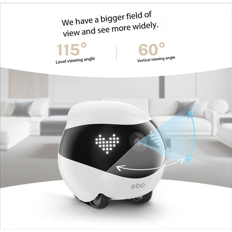 [ใน คลังสินค้า] EBO Air2 is a full-house mobile walking robot that monitors household electronics, cameras for bosses, boyfriends, girlfriends, pets, cats, wireless, plug-in remote control, companionship, and an intelligent camera head monitor