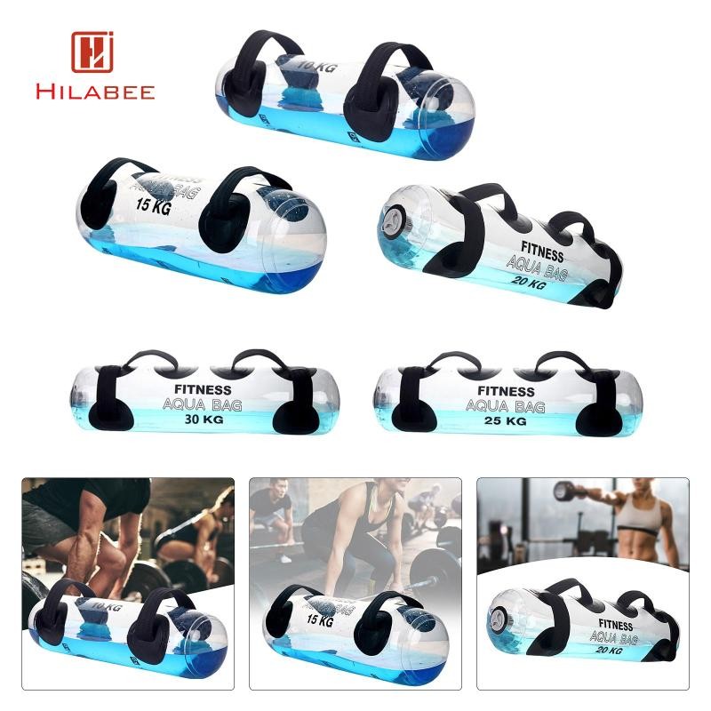Hilabee กระเป๋าน้ําหนัก Sandbag Full Body Bag Balance ออกกําลังกาย Stability อุปกรณ์ฟิตเนสสําหรับในร่มกลางแจ้ง Home Gym