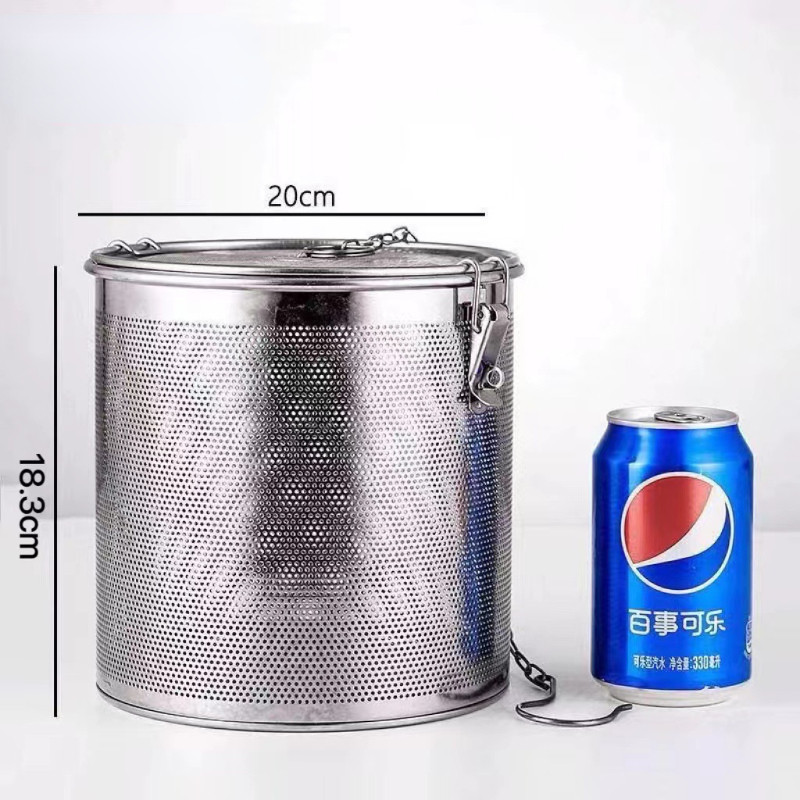 Hodepart ตะกร้อใส่เครื่องตุ๋น อุปกรณ์กรองเครื่องเทศ สมุนไพร ตที่กรองเครื่องเทศ ที่ใส่เครื่องเทศ สแตนเลสหนา - รูปที่ 2