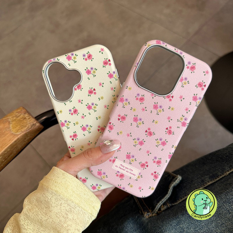 Elegant ฤดูใบไม้ผลิหนังสําหรับ OPPO Reno 14F 14 A5X A5 Pro A5i Reno 13 13F Pro 5G 4G หรูหราปลอกน่ารักดอกไม้กันกระแทกปกอ่อน