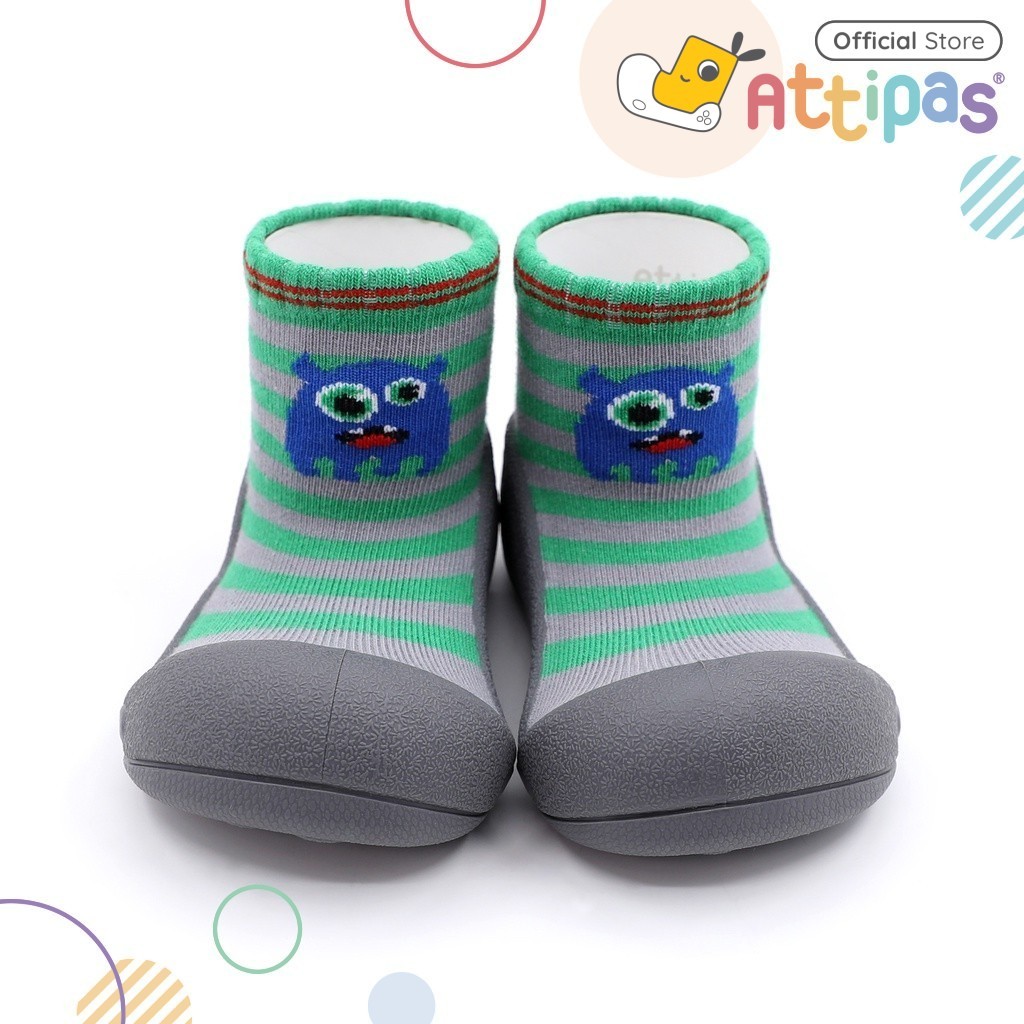 Attipas Functional Baby Shoes Prewalker Shoes - Monster Grey