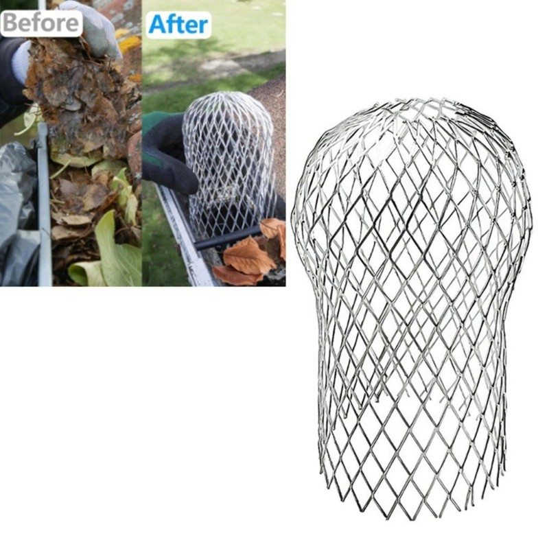 BAYSLI โลหะตาข่าย Gutters Leaf เศษโคลนกับดัก Guards ท่อระบายน้ํา Downpipe AntiLeaf กรองหน้าจอยืดกรอง C