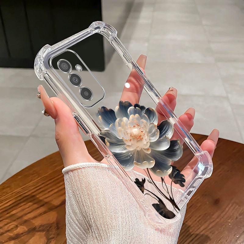 SAMSUNG สําหรับsamsung A15 A16 A36 A55 A56 5Gเคสโทรศัพท์TPUดอกบัวสร้อยข้อมือล่าสุด2025 กันกระแทกการออกแบบใหม่ความงามกรณีSZ04 - รูปที่ 2