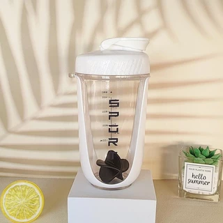 ขวดน้ำ โปรตีนคัพ Mixing cup แก้วน้ำพกพา แก้วโปรตีนเชค แก้วเวย์เชค แก้วกีฬา 590 มล. พร้อมลูกบอลคนสแตนเลส Sportcup