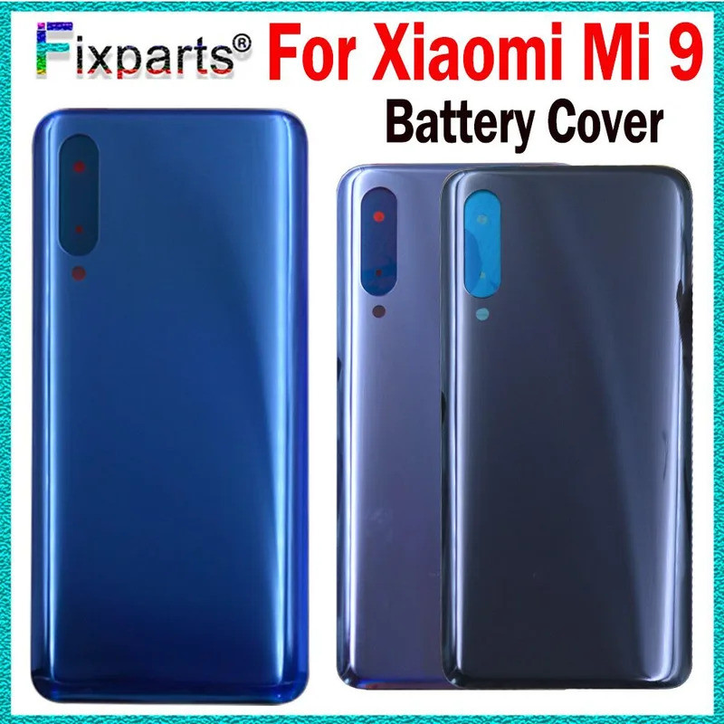 1pcs ใหม่สําหรับ Xiaomi Mi 9 ฝาหลังแบตเตอรี่ Mi9 สํารวจแผงกระจกด้านหลัง Mi9 SE อะไหล่ทดแทนสําหรับ Xiaomi Mi 9 ฝาครอบแบตเตอรี่