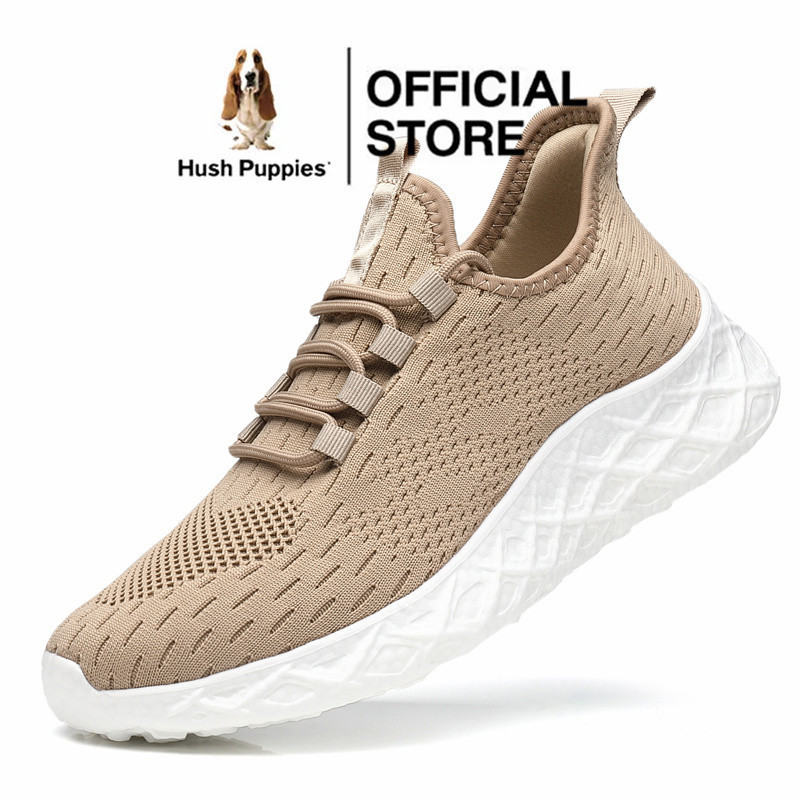 Hush Puppies รองเท้าผ้าใบลําลอง ส้นแบน สไตล์เกาหลี สําหรับผู้ชาย เหมาะกับการเล่นกีฬา ไซซ์ 45 46 47 48