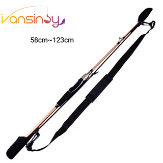 สายคล้องคันเบ็ดตกปลา แบบพกพา พร้อมสายคล้อง ความยืดหยุ่นสูง