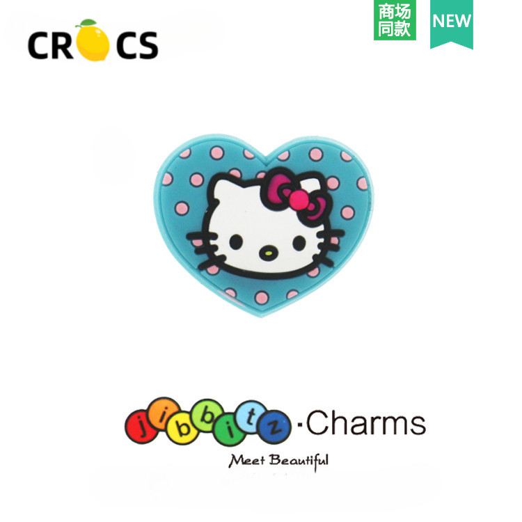Crocs jibbitz ตัวติดรองเท้า crocs ลายการ์ตูนแมวเฮลโลคิตตี้น่ารัก สําหรับตกแต่งรองเท้า