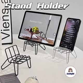 Ins เก้าอี้โลหะ ที่วางโทรศัพท์ เดสก์ท็อป ขี้เกียจ ขายึดโทรศั…