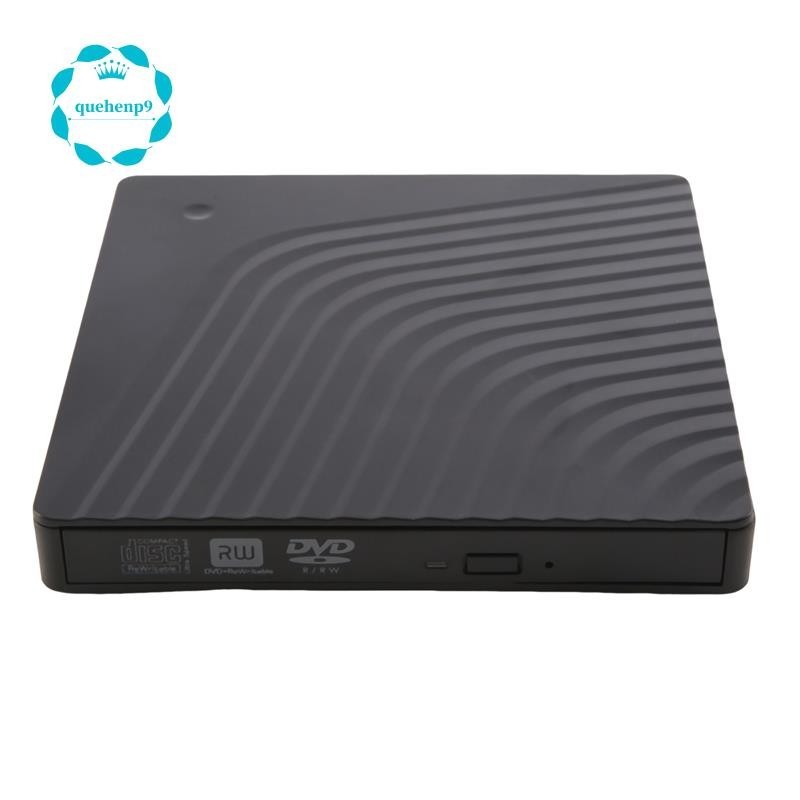 [quehenp9] เครื่องเล่น DVD-RW Type-C USB 3.0 ความเร็วสูง แบบพกพา สําหรับแล็ปท็อป เดสก์ท็อป