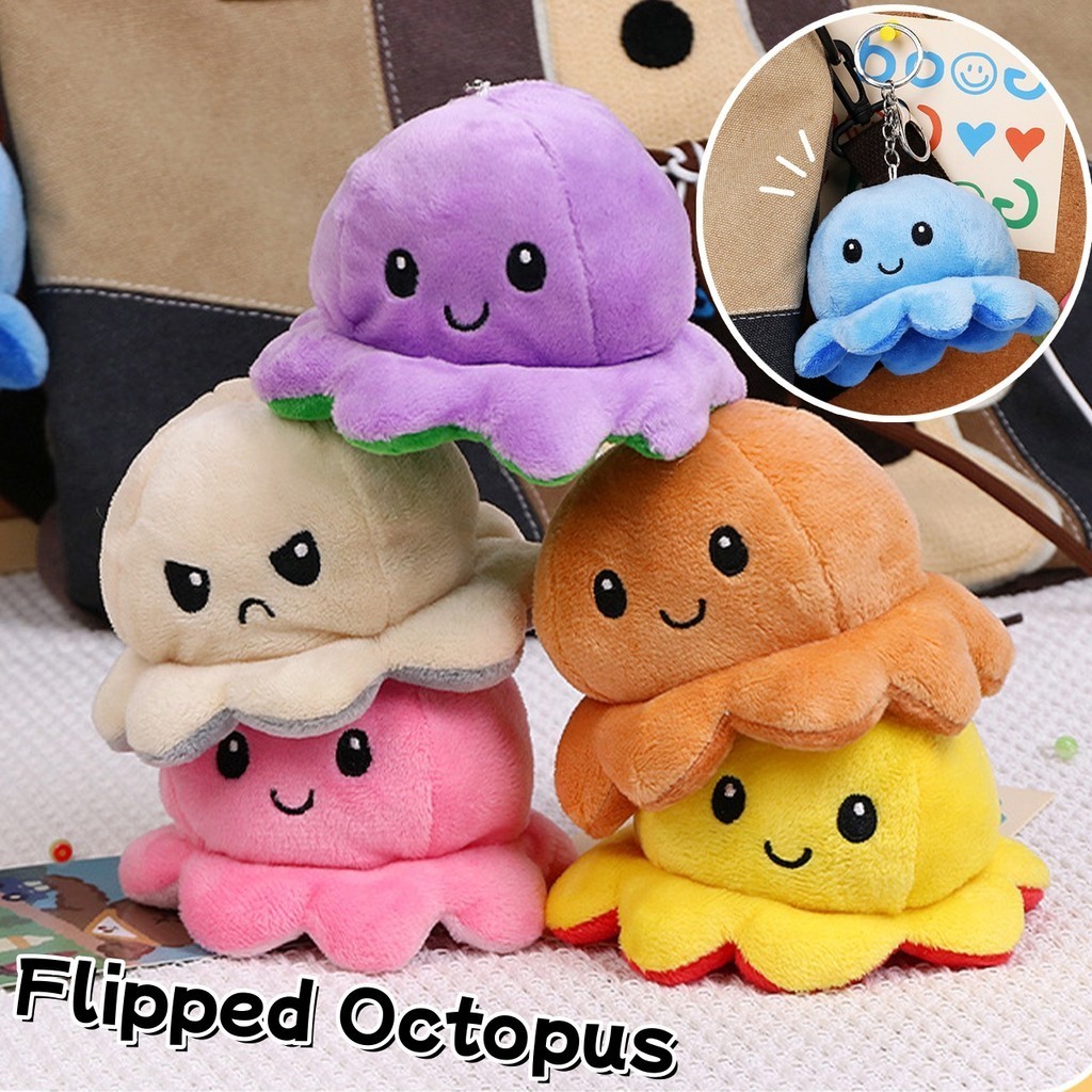 พวงกุญแจ จี้ตุ๊กตาปลาหมึกน่ารัก SP060