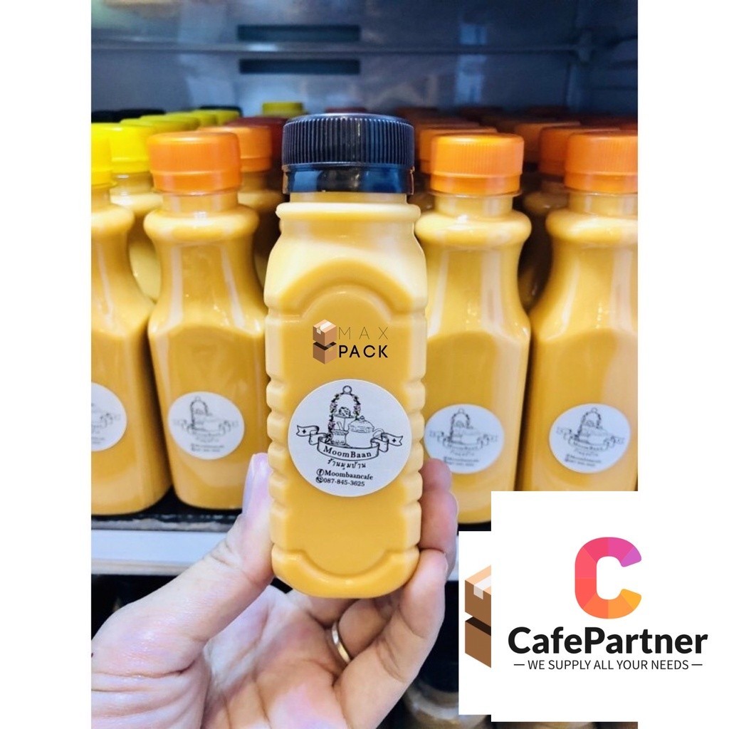 ขวดพลาสติก PP พร้อมฝา 120 cc / 120 ml ทรงเหลี่ยมขุ่น แพ็ค150ใบ 120cc / 120ml