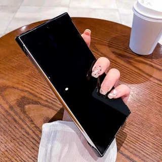 SAMSUNG เคสโทรศัพท์แม่เหล็กใสไร้กรอบสําหรับSamsung S26 S25 S24 S23 S22 Ultra Electroplatedปกแข็งโปร่งใส