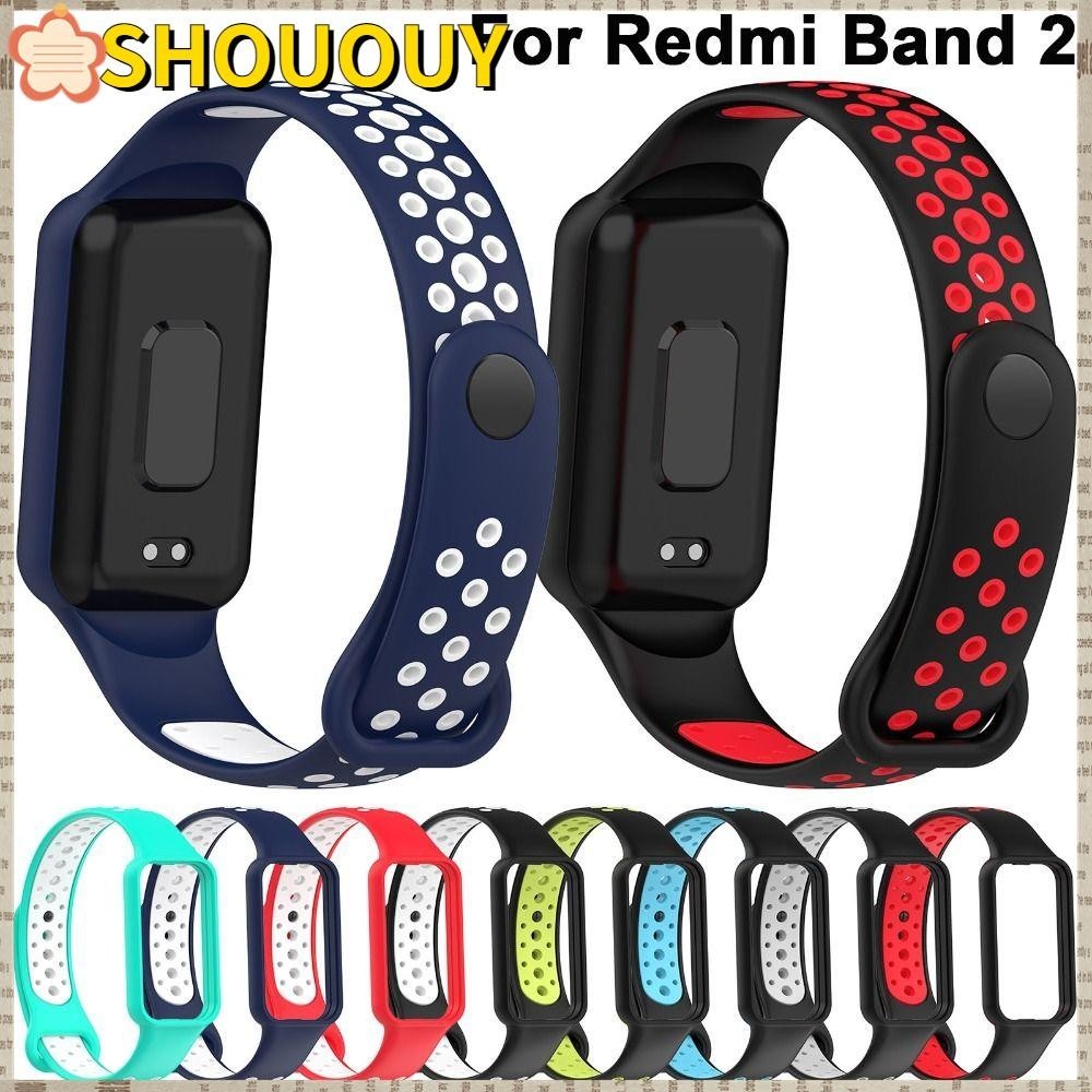 Shououy สายนาฬิกาข้อมือ สองสี แบบเปลี่ยน สําหรับ Redmi Band 2