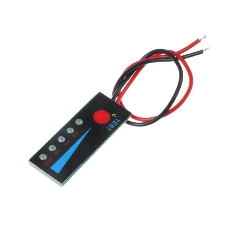Yu โมดูลแสดงระดับพลังงานแบตเตอรี่ลิเธียม 3 7V สําหรับเครื่องวัดแรงดันไฟฟ้า Led