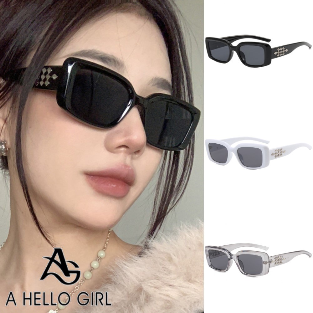 Hello Girl GM แว่นตากันแดด ทรงแคทอาย ไฮเอนด์ สไตล์ยุโรป อเมริกัน เรโทร สีดํา สําหรับผู้หญิง