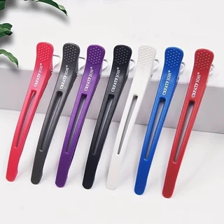 หกชิ้น Hairpins คลิปพาร์ทิชันลื่น Duckbill คลิปตัดผมทรงผม Fixing แต่งหน้าล้างหน้า Bangs Clipping ﻿
