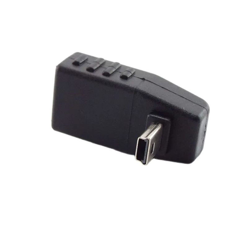 Mini USB 5Pin ชาย USB ประเภท A หญิง 90 องศามุม Converter Connector ข้อมูล Sync OTG อะแดปเตอร์ TH12L4 - รูปที่ 3